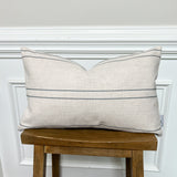 The Parker Throw Pillow Cover 12x20 inch- High End Textured Fabric