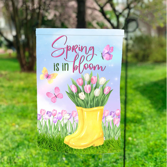 Spring Is In Bloom Garden Flag 12x18 inch