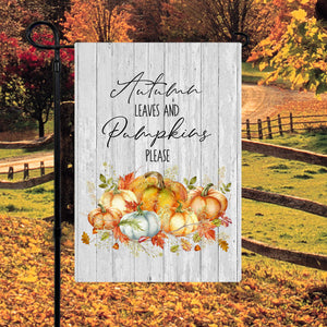 Autumn Leaves Garden Flag 12x18 inch