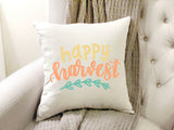 Happy Harvest Pillow Cover 18x18 inch