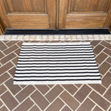 Modern Farmhouse Rug- Woven Rug- Even Stripes Style 7