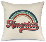 America retro decorative pillow cover 18x18in