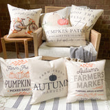 Pumpkin Farm Open Daily Pillow Cover 12x20 inch