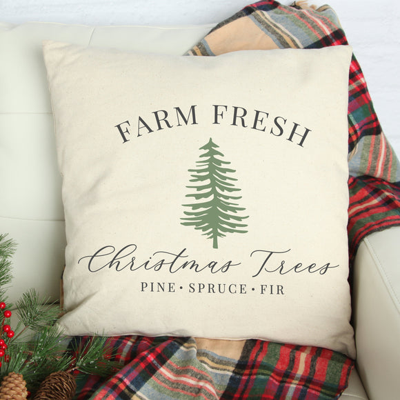 Christmas Trees- Farm Fresh 2021 #6 Pillow Cover 17x17inch