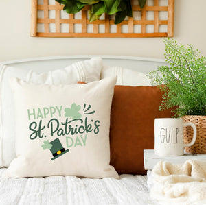 Happy St. Patrick's Day- 18x18 inch St Patrick's Day Pillow Cover