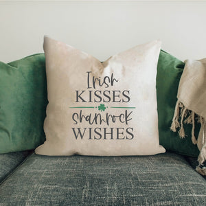 Irish Kisses- 18x18inch St Patrick's Day Pillow Cover
