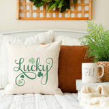 Lucky- St Patrick's Day Pillow Cover