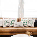 This Home Is Built On Love- 12x20 inch St Patrick's Day Pillow Cover