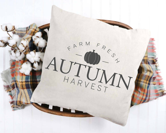 Fall Decorative Pillow Cover- Autumn Farmers Market 18x18 inch – Cotton and  Crate