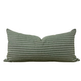 Olive Green Horizontal Stripe | Green Boho Pillow Cover, Pillow Cover, Stripe Pillow Cover, Neutral Pillow Cover, Designer Pillow Cover